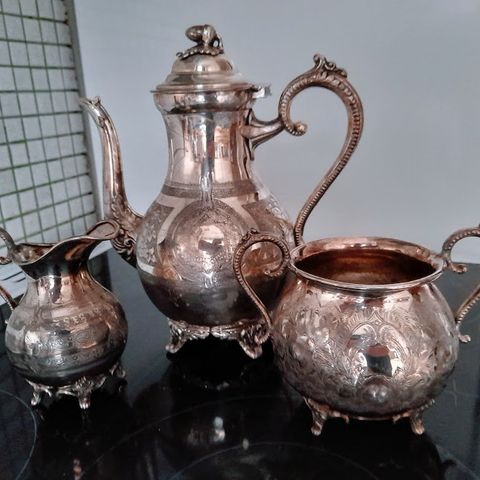 Vintage/antikk Te/kaffe set, 3 deler