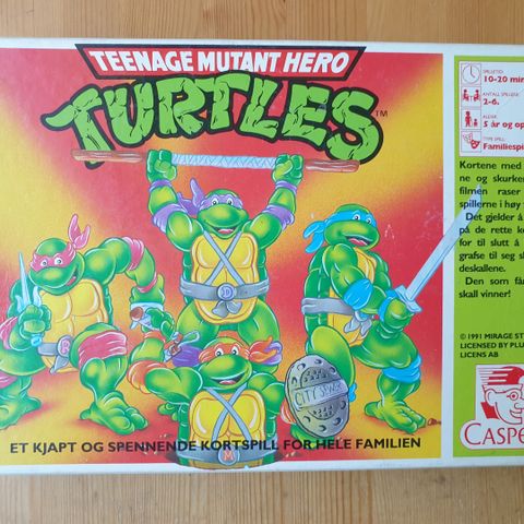 Teenage Mutant Hero Turtles kortspill