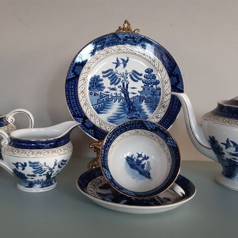 Blue Willow Double Phoenix Nikko Ironstone Japan. Te/kaffeservise