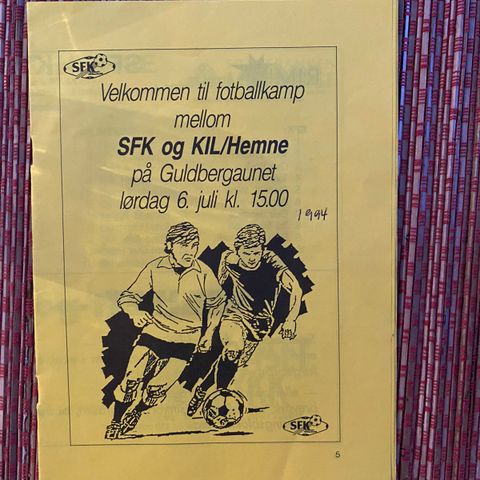 Steinkjer FK - KIL / Hemne program fra 1991