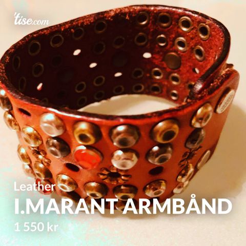 Isabel Marant armbånd i lær