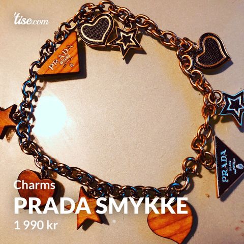 Prada smykke med charms