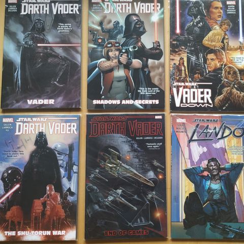 Star Wars div. tegneserier (Darth Vader #1-4, Vader Down, Lando)