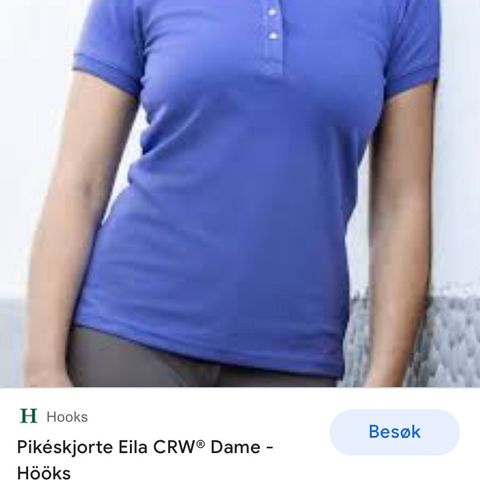 Pique skjorte CRW størrelse XS fra Hööks