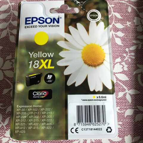 Epson Blekk Yellow 18XL