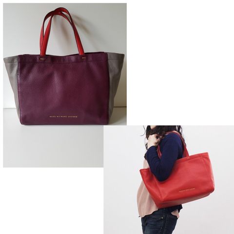 Nesten ikke brukt Marc by Marc Jacobs Color Block Shoppers Tote.