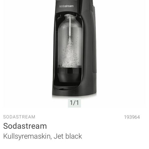 sodastream maskin hvit