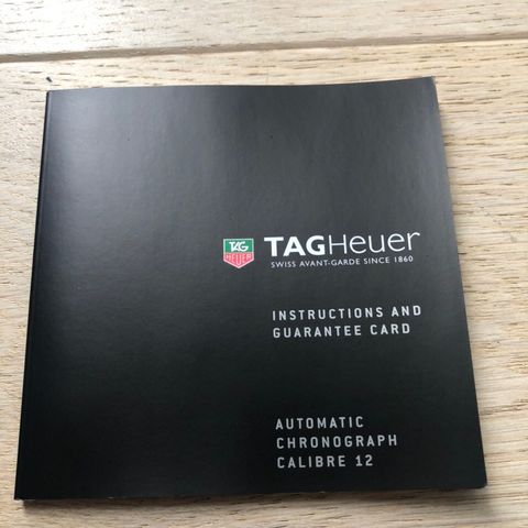 Tag Heuer Booklet