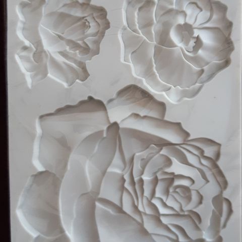 Silikon form stor blomst 12 x 19.5 cm ny