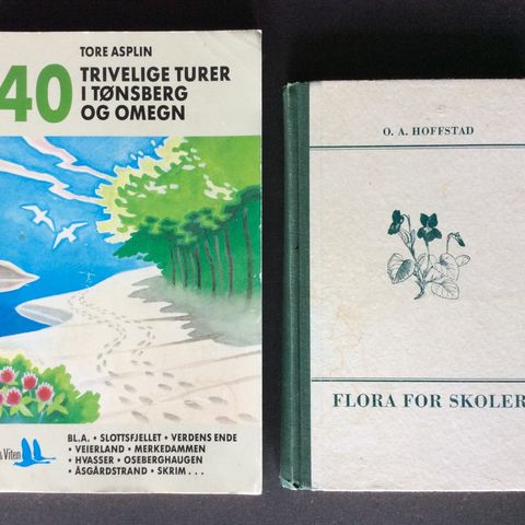 2 eldre bøker/hefter.  De er fra 1958  og 1989.