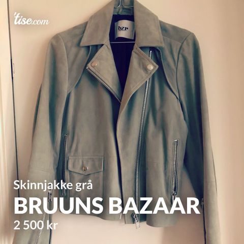 Bruuns Bazaar semsket skinnjakke