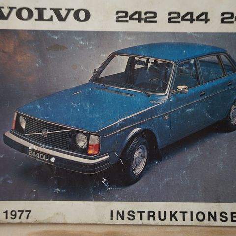 VOLVO 242-245 1977 og 1978 instruksjonsbøker