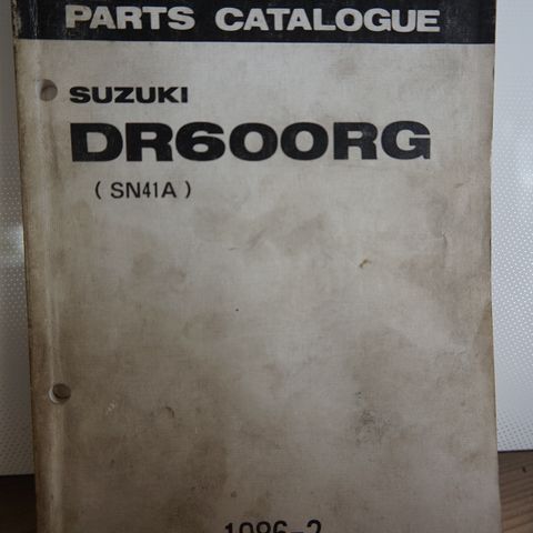 Suzuki DR600RG 1986 delekatalog original