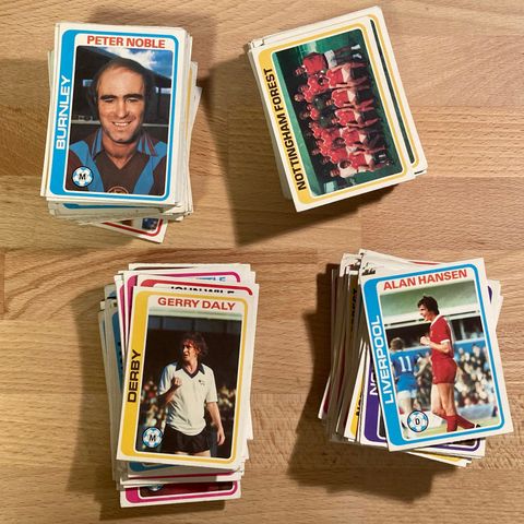 Engelske fotballkort TOPPS 1979 - kjøp de du mangler