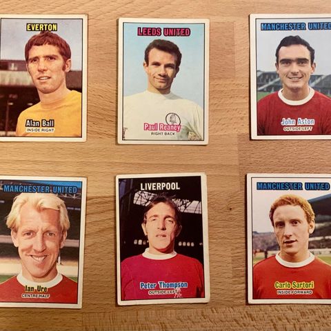 Engelske fotballkort A&BC 1970 - kjøp de du mangler
