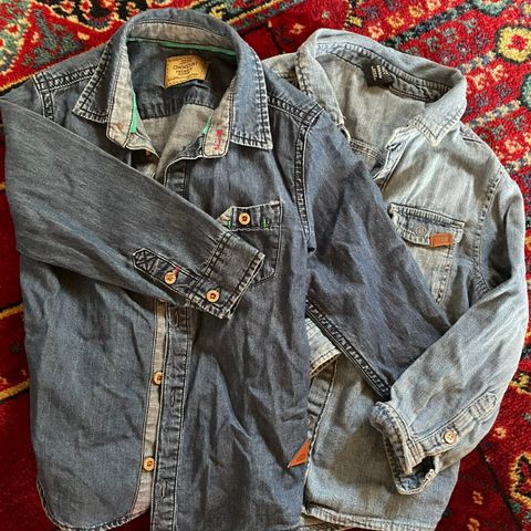 Skjorter denim størrelse 104