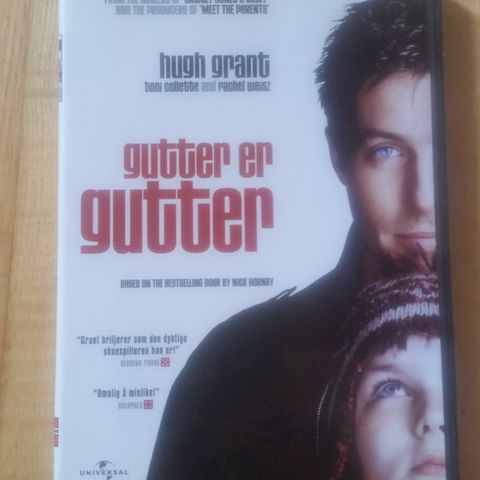 Gutter er Gutter. DVD. ( Hugh Grant, Nicholas Hoult, Toni Collette M/fler