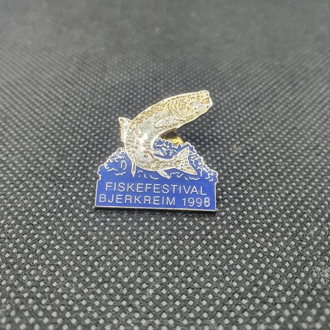 Fiskefestival Bjerkreim 1998 Pin (Nr. 85 - Opplag 300)