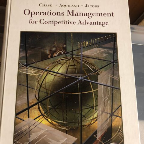 Operations Management for competitive advantage