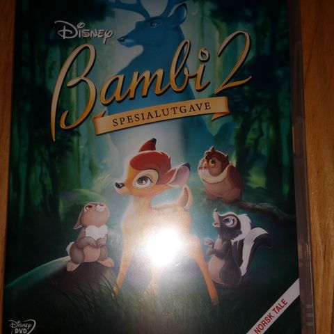 Walt Disney. Bambi 2. ( Spesialutgave) Ny i plast