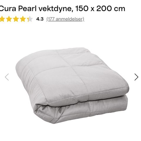 Cura Pearl vektdyne, 150 x 200 cm 11kg