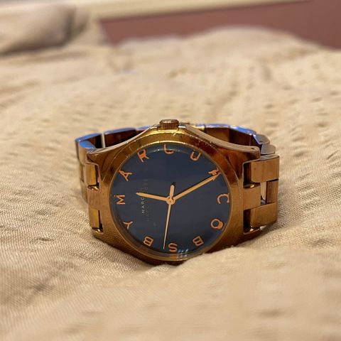 Limited edition Marc Jacobs klokke  - Rose Gold / Ocean blue