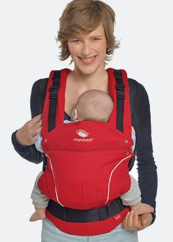 Red Manduca Pure Cotton baby-carrier