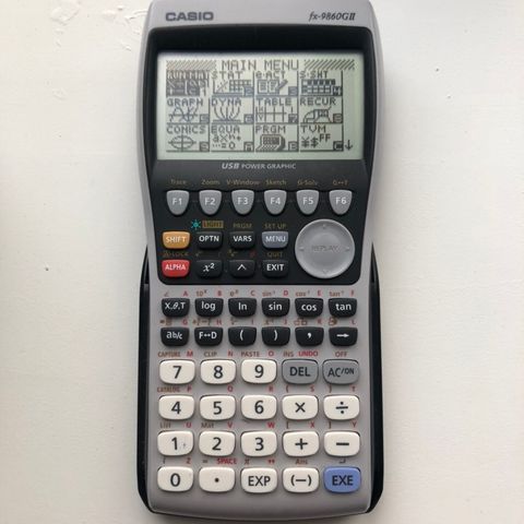 Casio fx-9860GII kalkulator (for realfags-matematikk)