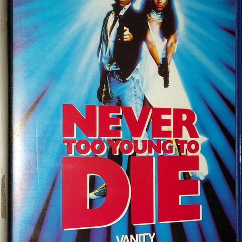 VHS BIG BOX.NEVER TOO YOUNG TO DIE.