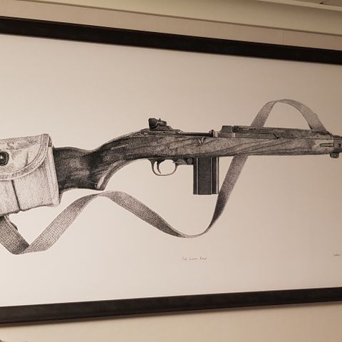 Print/tegning av M1 Carbine