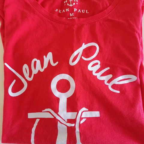 Jean Paul 1952 Rød T-skjorte i str M (Ny)