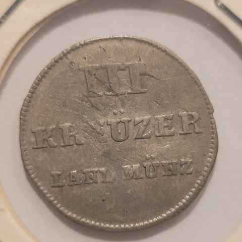 3 Kreuzer 1801 i sølv