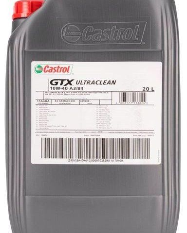 CASTROL GTX ULTRACLEAN 10W-40 20L - Motorolje - ACEA A3/B3