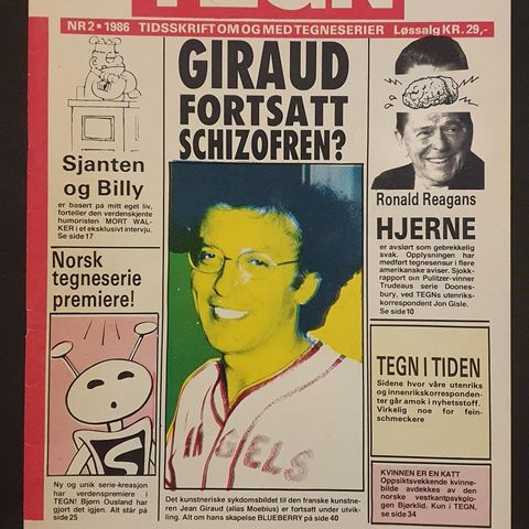 TEGN..  Tidsskrift om og med tegneserier 1987
