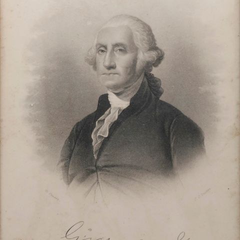 George Washington - Etsning etter G. Stuart; gravert av J. C. Buttre