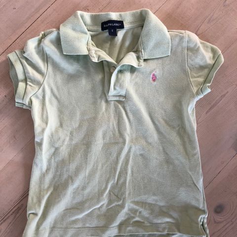 Pique t-skjorte fra Polo Ralph Lauren str 6-8 år