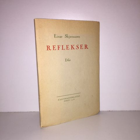 Reflekser - Einar Skjæraasen. 1936    Debut