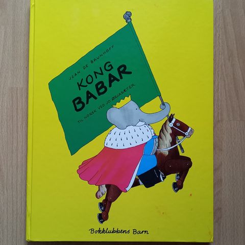 Kong Babar - barnebok - vintage!