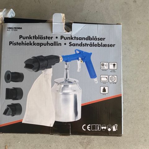 Punktsandblåser