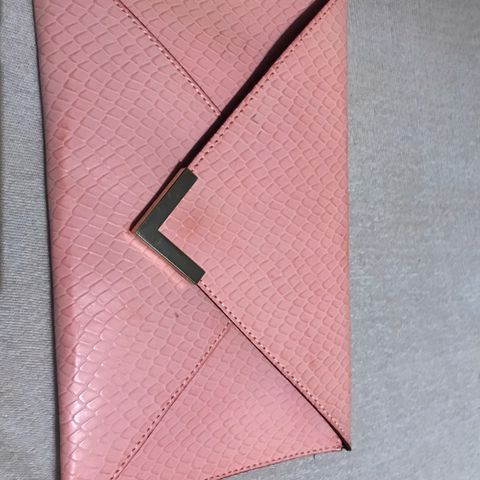 Håndveske clutch rosa