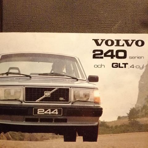 Volvo 240 serien och GLT 4-cyl instruksjonsbok