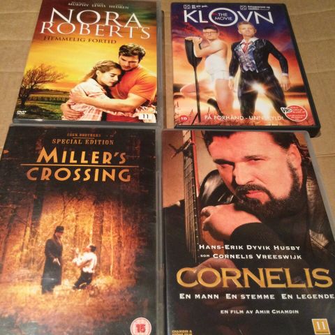 Cornelius— millers crossing - Nora Roberts - klovn the movie - Mythbusters 1-2-3