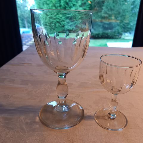 Hadeland vinglass og likørglass, Annonyme 1883-1927