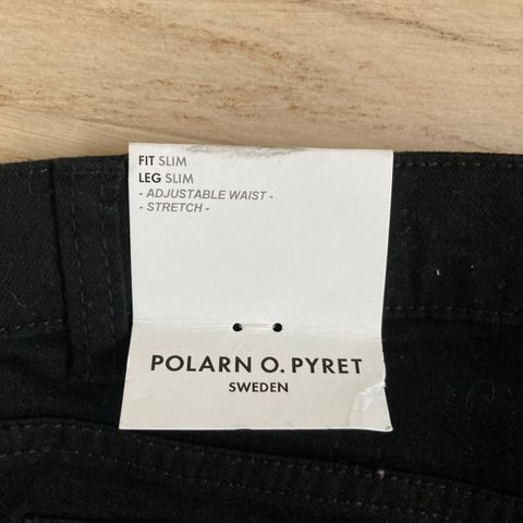 Polarn o pyret pen sort unisex elegant bukse 2-4år