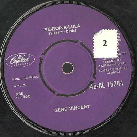 Gene Vincent – Be-Bop-A-Lula (7", Single 1962)