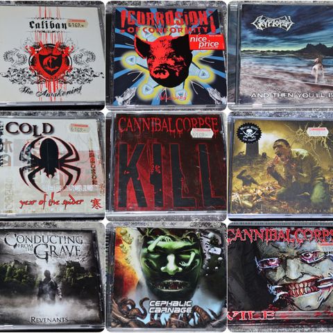 METAL(c): Heavy, death, Thrash, black, hardcore, hard rock o.l. CD