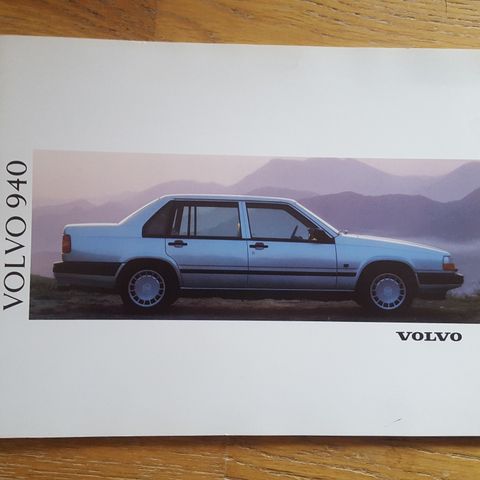 Brosjyre Volvo 940 GL/GLT/Turbo 1991