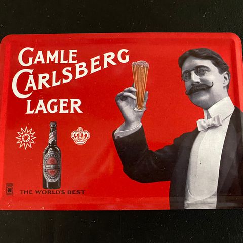 Gamle Carlsberg Lager Aluminiums Skilt