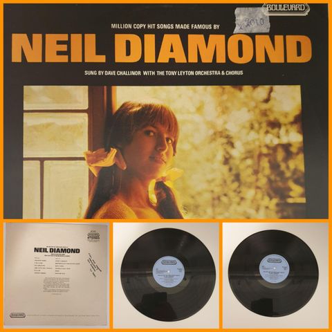 VINTAGE/RETRO LP-VINYL "MILLION COPY HIT SONGS MADE FAMOUS BY NEIL DIAMOND 1980"