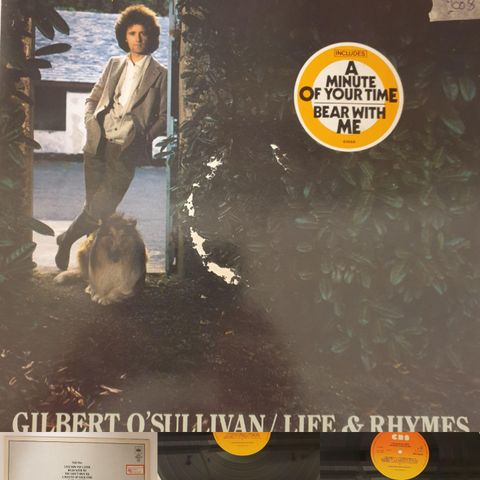 VINTAGE/RETRO LP-VINYL "GILBERT O'SULLIVAN/LIFE & RHYMES 1982"